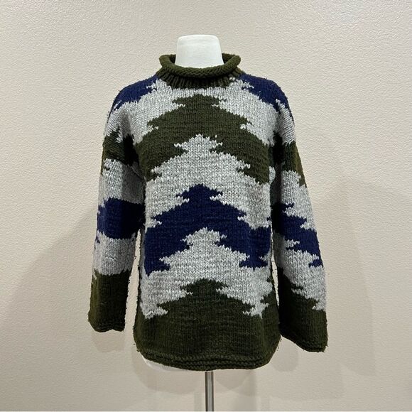 Ecuador Chunky Knit Sweater Size Large - Picture 4 of 11